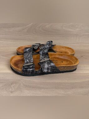 NAOT Santa Barbara Mixed Metallic Leather Sandals Size 38 7 US